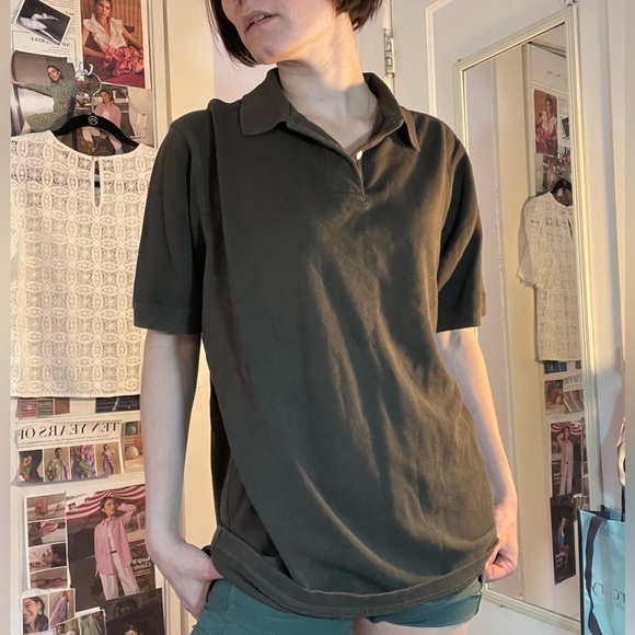 VINTAGE Men’s Banana Republic Olive Green Polo Size M - Picture 3 of 9
